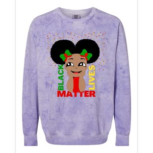 Black Lives Matter African American Cute Pride Colorblast Crewneck Sweatshirt