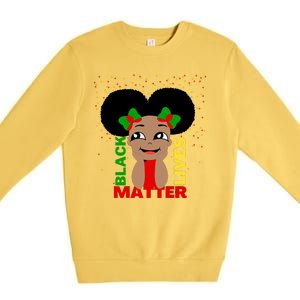 Black Lives Matter African American Cute Pride Premium Crewneck Sweatshirt