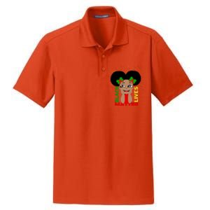 Black Lives Matter African American Cute Pride Dry Zone Grid Polo