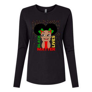 Black Lives Matter African American Cute Pride Womens Cotton Relaxed Long Sleeve T-Shirt