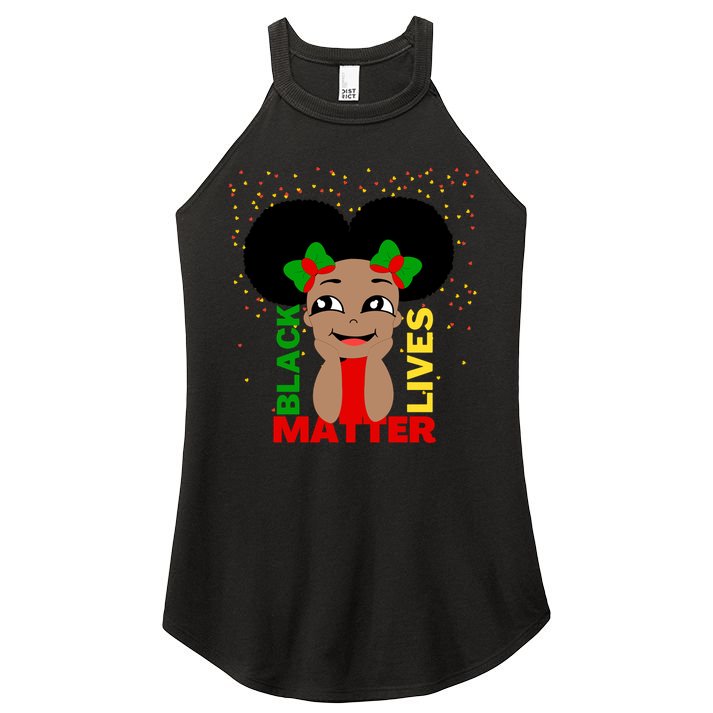 Black Lives Matter African American Cute Pride Women's Perfect Tri Rocker Tank