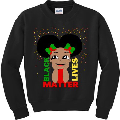 Black Lives Matter African American Cute Pride Kids Sweatshirt