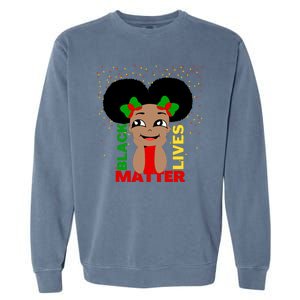 Black Lives Matter African American Cute Pride Garment-Dyed Sweatshirt