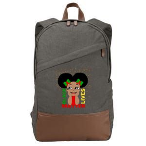 Black Lives Matter African American Cute Pride Cotton Canvas Backpack