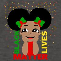 Black Lives Matter African American Cute Pride Vector Backpack