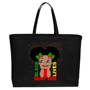 Black Lives Matter African American Cute Pride Cotton Canvas Jumbo Tote