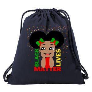 Black Lives Matter African American Cute Pride Drawstring Bag