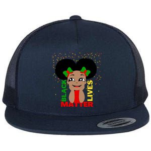 Black Lives Matter African American Cute Pride Flat Bill Trucker Hat