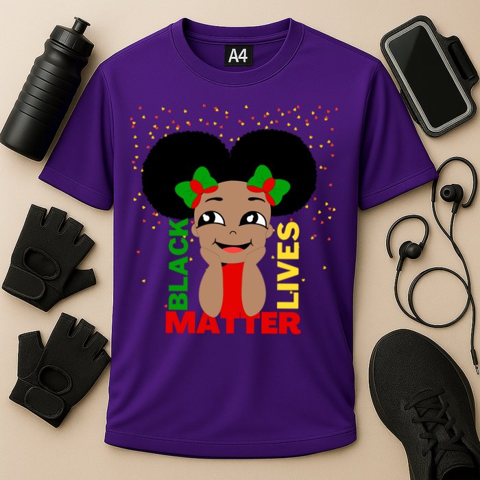 Black Lives Matter African American Cute Pride Cooling Performance Crew T-Shirt