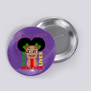 Black Lives Matter African American Cute Pride Button