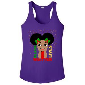 Black Lives Matter African American Cute Pride Ladies PosiCharge Competitor Racerback Tank