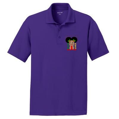 Black Lives Matter African American Cute Pride PosiCharge RacerMesh Polo