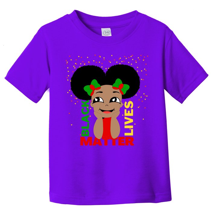 Black Lives Matter African American Cute Pride Toddler T-Shirt