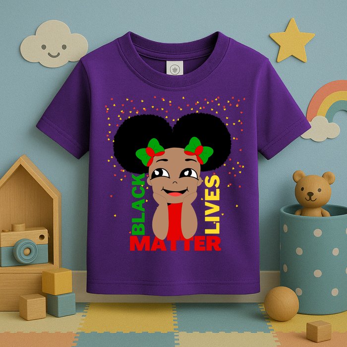 Black Lives Matter African American Cute Pride Toddler T-Shirt