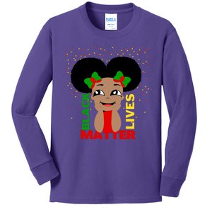 Black Lives Matter African American Cute Pride Kids Long Sleeve Shirt