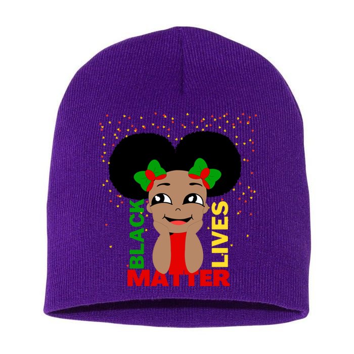 Black Lives Matter African American Cute Pride Short Acrylic Beanie