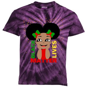 Black Lives Matter African American Cute Pride Kids Tie-Dye T-Shirt