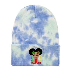 Black Lives Matter African American Cute Pride Tie Dye 12in Knit Beanie