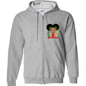 Black Lives Matter African American Cute Pride Full Zip Hoodie