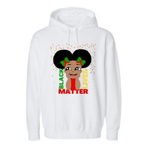 Black Lives Matter African American Cute Pride Garment-Dyed Fleece Hoodie