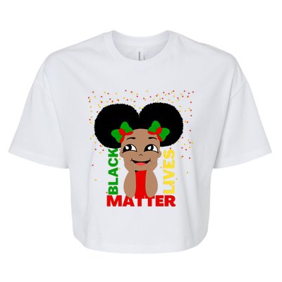 Black Lives Matter African American Cute Pride Bella+Canvas Jersey Crop Tee