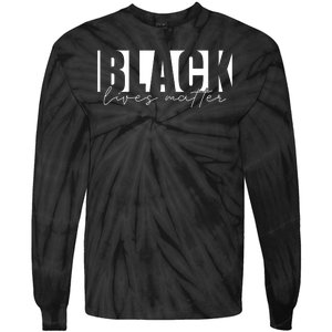 Black Lives Matter Tie-Dye Long Sleeve Shirt