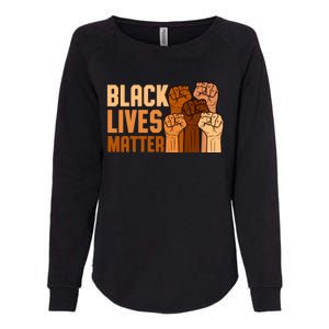 Black Lives Matter Fist Black History Month Juneteenth Gift Womens California Wash Sweatshirt