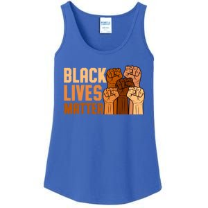 Black Lives Matter Fist Black History Month Juneteenth Gift Ladies Essential Tank