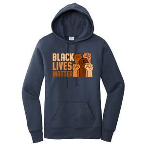 Black Lives Matter Fist Black History Month Juneteenth Gift Women's Pullover Hoodie