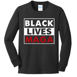 Black Lives Maga Kids Long Sleeve Shirt