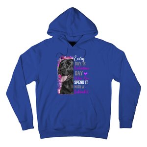 Black Lab Mom Funny Valentines Day Dog Lovers Labrador Cute Gift Hoodie