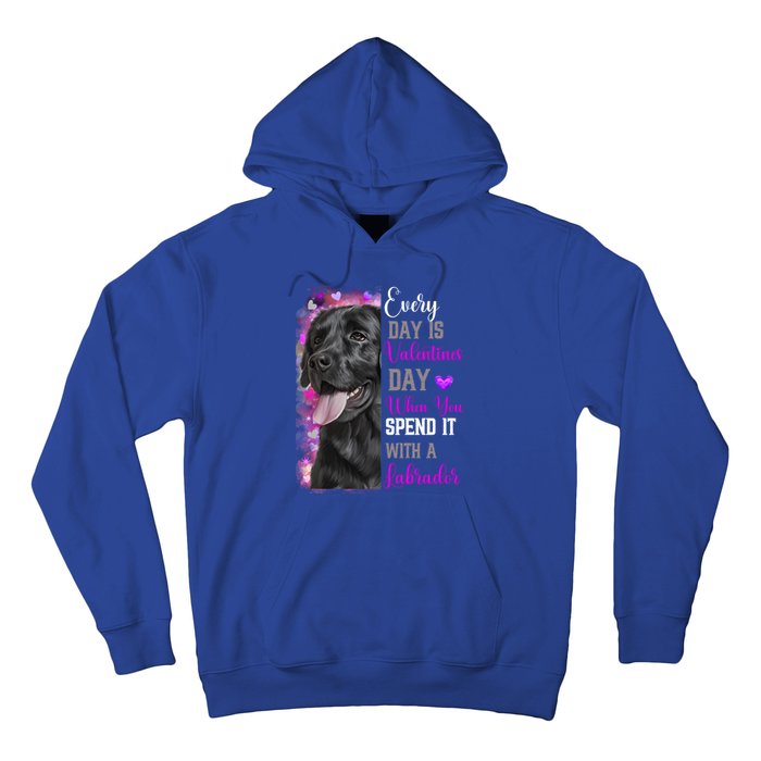 Black Lab Mom Funny Valentines Day Dog Lovers Labrador Cute Gift Hoodie