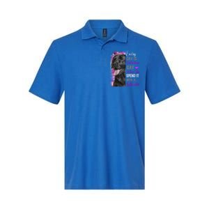 Black Lab Mom Funny Valentines Day Dog Lovers Labrador Cute Gift Softstyle Adult Sport Polo