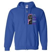 Black Lab Mom Funny Valentines Day Dog Lovers Labrador Cute Gift Full Zip Hoodie