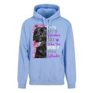 Black Lab Mom Funny Valentines Day Dog Lovers Labrador Cute Gift Unisex Surf Hoodie