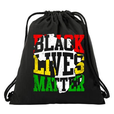 Black Lives Matter Juneteenth Black History Month African Meaningful Gift Drawstring Bag