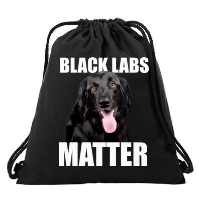 Black Labs Matter Labrador Retriever Mom Dad Dog Lover Funny Gift Drawstring Bag