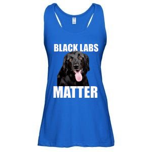 Black Labs Matter Labrador Retriever Mom Dad Dog Lover Funny Gift Ladies Essential Flowy Tank