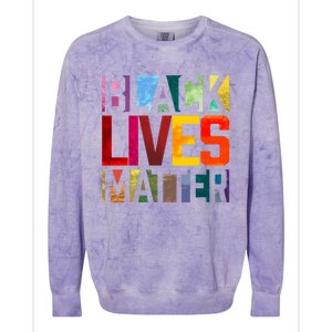 Black Lives Matter BLM Movement End Racism Colorblast Crewneck Sweatshirt