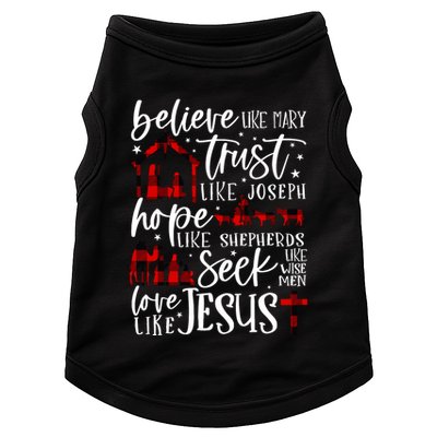 Believe Like Mary Trust Like Joseph Hope Like Shepherds Doggie Tank
