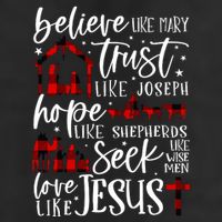 Believe Like Mary Trust Like Joseph Hope Like Shepherds Adult Drive Performance Visor