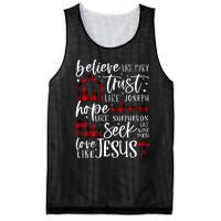 Believe Like Mary Trust Like Joseph Hope Like Shepherds Mesh Reversible Basketball Jersey Tank