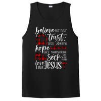 Believe Like Mary Trust Like Joseph Hope Like Shepherds PosiCharge Competitor Tank