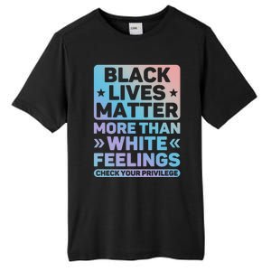 Black Lives Matter More Than White Feelings Blm Juneteenth Cute Gift Tall Fusion ChromaSoft Performance T-Shirt