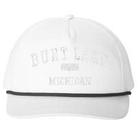 Burt Lake Michigan MI Vintage Snapback Five-Panel Rope Hat