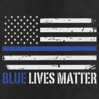 Blue Lives Matter Thin Blue Line American Flag Cop Adult Drive Performance Visor