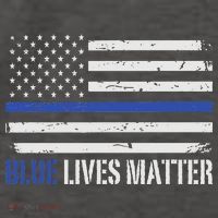 Blue Lives Matter Thin Blue Line American Flag Cop Vector Backpack