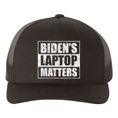 Bidens Laptop Matters Funny Anti Democrat Pro Trump Yupoong Adult 5-Panel Trucker Hat