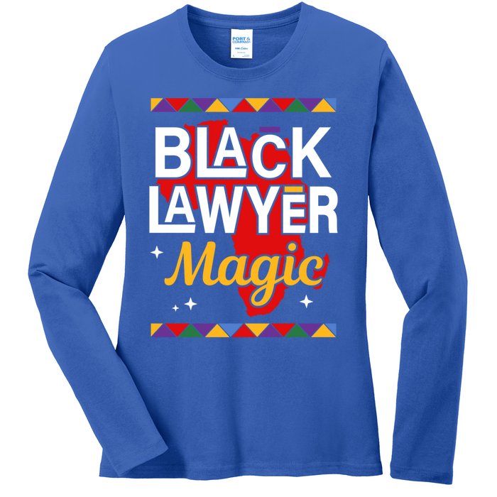 Black Lawyer Magic Black History Month Lawyer Meaningful Gift Ladies Long Sleeve Shirt