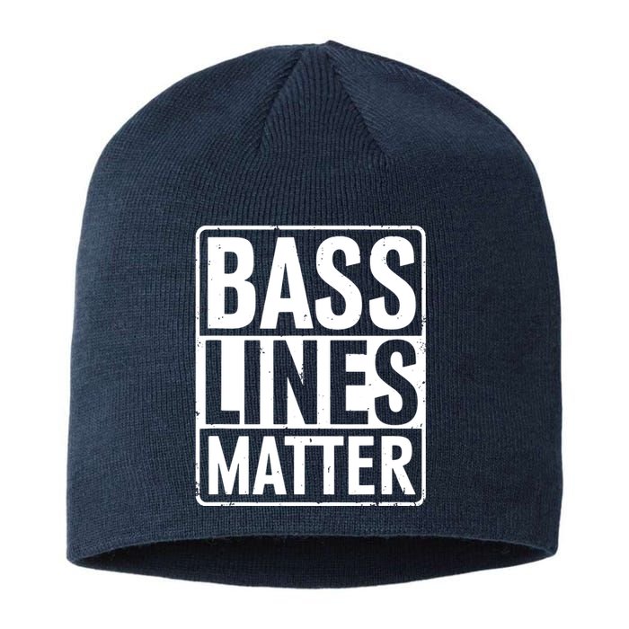 Bass Lines Matter Bass Guitar Player Bassist Sustainable Beanie